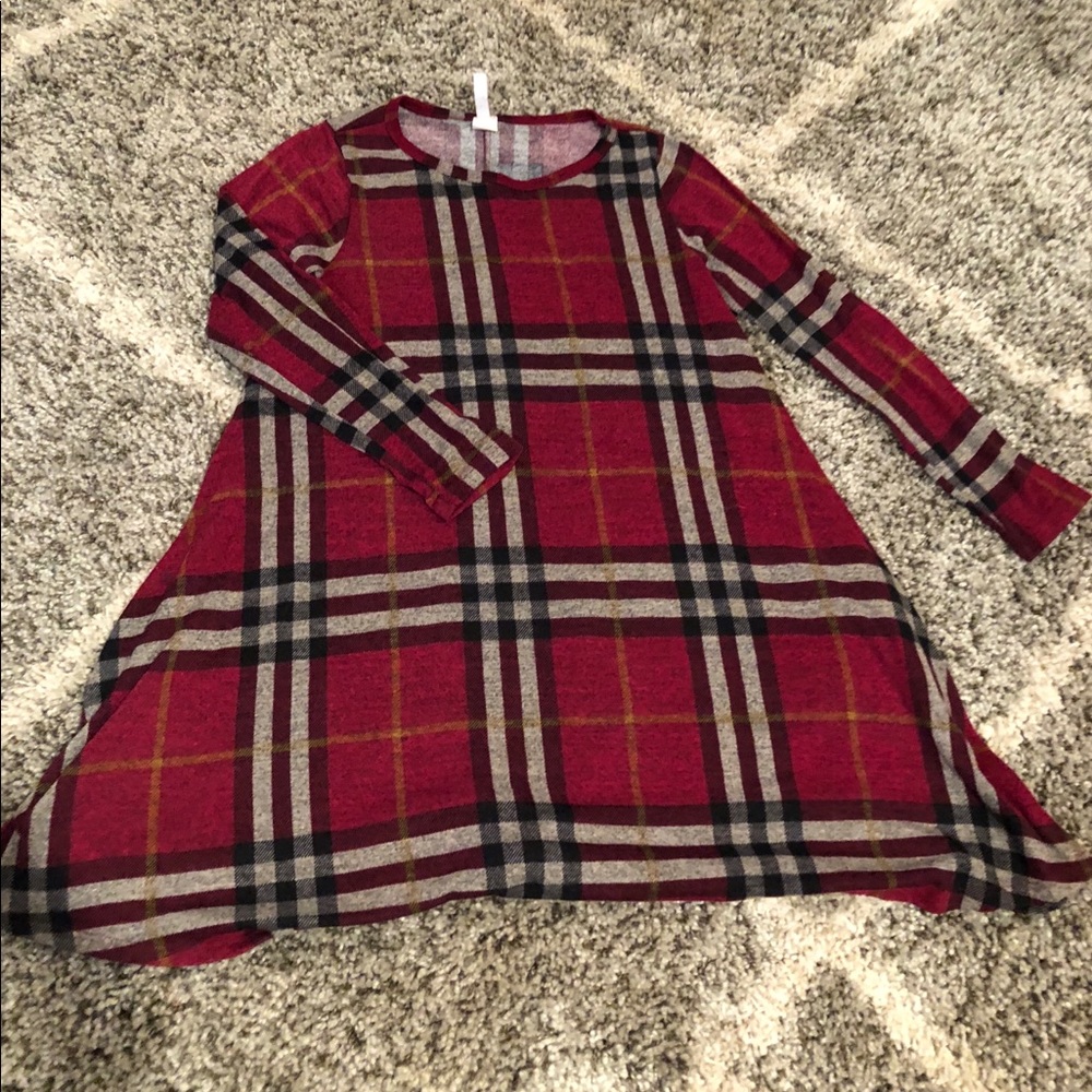 Honey & Lace Plaid Swing Dress